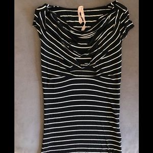 Bailey 44 Black and White striped top